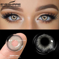 EYESHARE 2 個コンタクトレンズブラウンコンタクトレンズ美しい瞳孔ナチュラルコンタクトレンズ目年間化粧品コンタクトレンズ