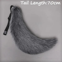 Anime COS Cat Fox Tails Plush Cosplay Costumes Big Tails Dog Furry Tail Role Play Party Performance Props Fursuit Tail for Women