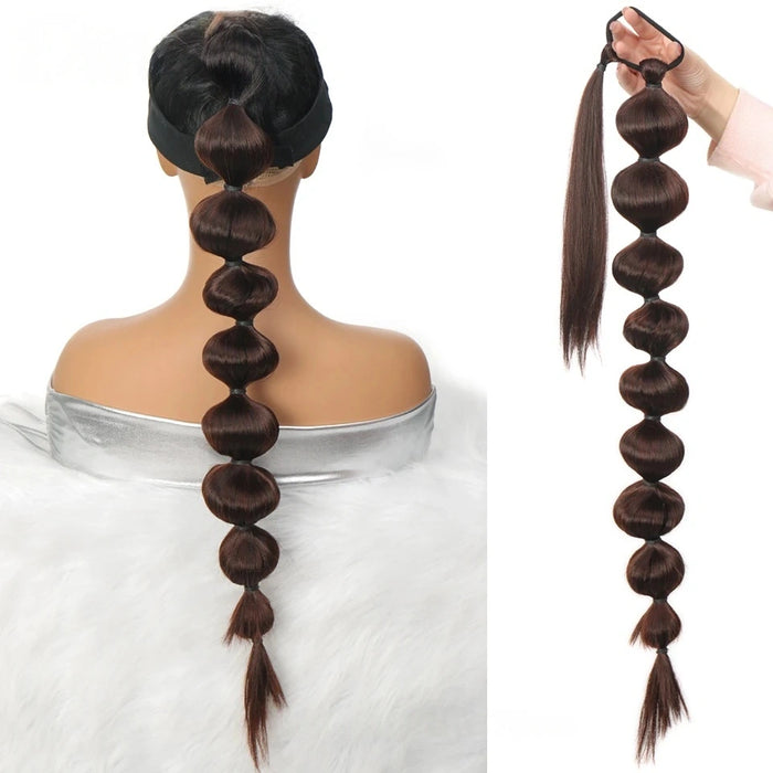Bubble Ponytail Extension Synthetic Warp Around Ponytail Hair Extensions  Lantern