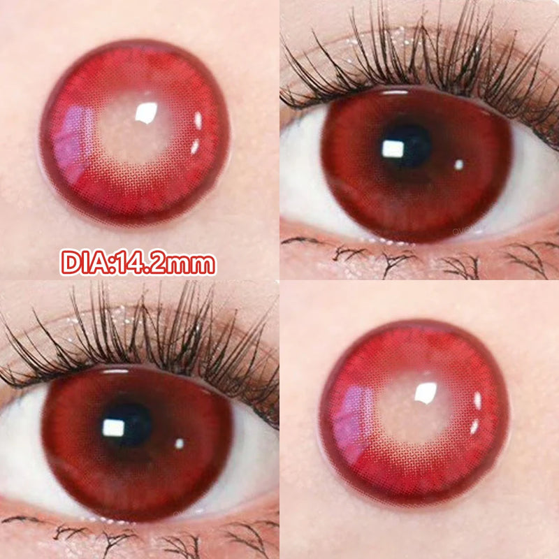 Blue Cosplay Series Colored Contact Lenses for Eyes With Prescription Cosmetics Pupils Eye Color Lenses Myopia Lens OVO