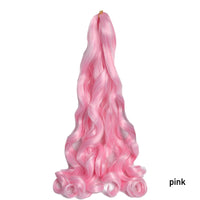 French Curls Braiding Hair Extensions Synthetic Spanish Curl Hair Loose Wave Spiral Curl Braids High Temperature For Black Women