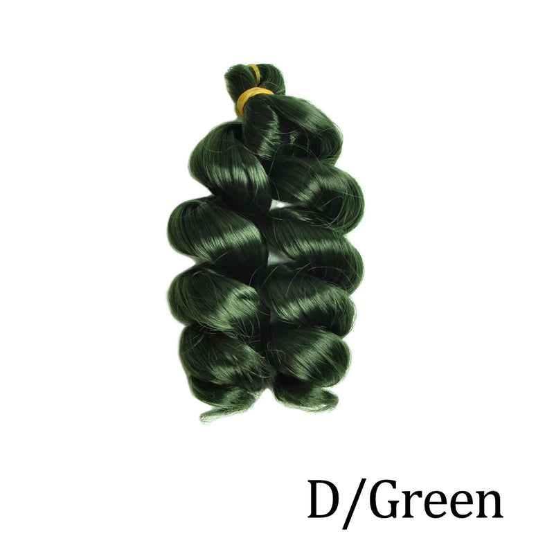 Loose Curly 12″ Pre-Stretched Wavy Braiding Hair – Easy Crochet / Box Braid Bulk (Natural-Curl, Low Shedding)