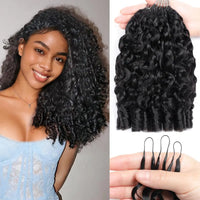 Burmese Curly Human Hair for Crochet Braids – Invisible Knot