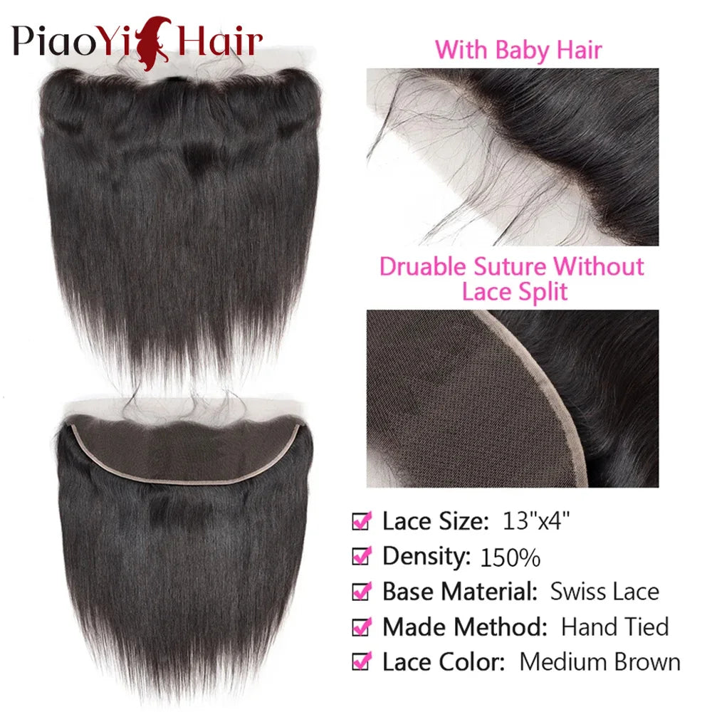 Straight 10A Human Hair Bundles | 4×4 Closure Sets & Single Samples