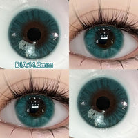 Blue Cosplay Series Colored Contact Lenses for Eyes With Prescription Cosmetics Pupils Eye Color Lenses Myopia Lens OVO