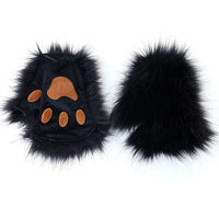 Kawaii Fox Ears & Plush Tail with Cute Paw Set – Soft Anime-Style Cosplay Accessories Kemonomimi Set