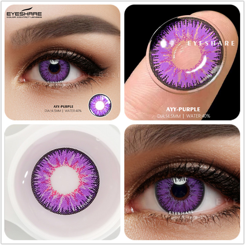 1pair Cosplay Color Contact Lenses for Eyes AYY Series Fashion Makeup Red Blue Lens