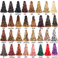 24 inch French Curl Braiding Hair Soft Loose Wave Ombre