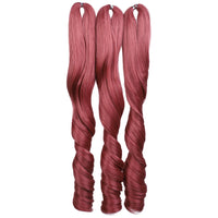18 Inch French Curly Crochet Braiding Hair Synthetic Blonde Loose Wave Braids Hair Spiral Curls Hair Extensions