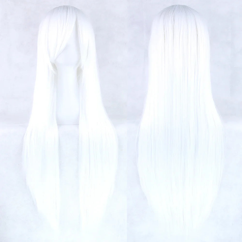 80cm Long Straight Cosplay Wig Synthetic Heat Resistant Wig for Women Party Costume Hair