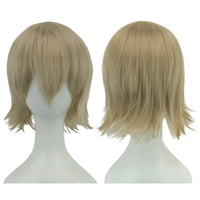 12 Inches Short Cosplay Hair Party BOB Wigs with Bangs Pink Blonde Orange Halloween Costume Lolita Wig