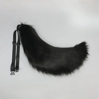 Plush Cosplay Tail – Soft Faux Fur Animal Tail with Adjustable Belt for Adults