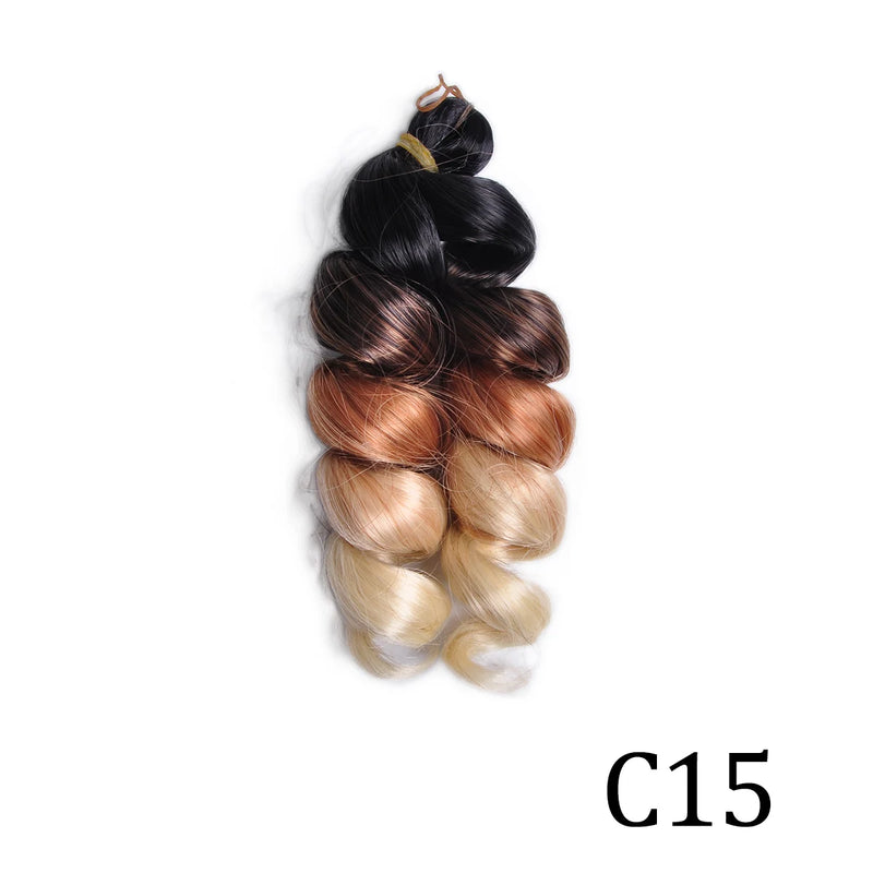 Loose Curly 12″ Pre-Stretched Wavy Braiding Hair – Easy Crochet / Box Braid Bulk (Natural-Curl, Low Shedding)