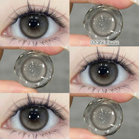 1 Pair Myopia Fashion Lens Prescription Colored Contact Lenses Beauty Pupils Purple Eye Lenses Blue Eye Color Lenses OVO