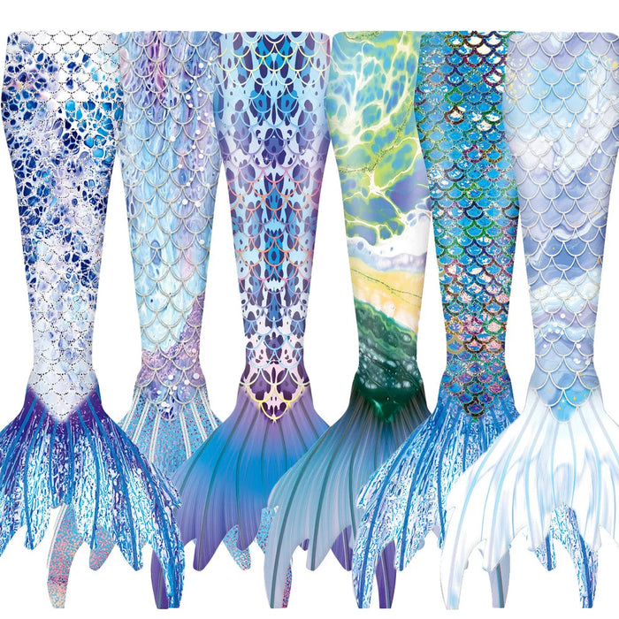Adult Woman Mermid Tails Swimming Dress Mermaid Swimsuit Cosplay Costumes Summer Beach Bikini Swimwear Bathing Clothing