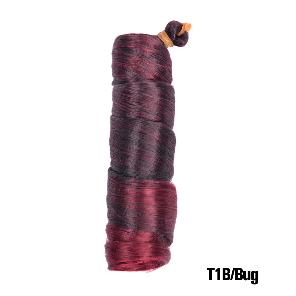 French Curls Braiding Hair Extensions Synthetic Hair Loose Wave Spiral Curl Braids High Temperature Ombre Pre Stretched Hair