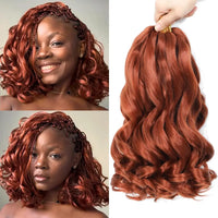 French Curly Braiding Hair Loose Wavy Bouncy French Curl Braiding Hair Extensions Synthetic Croch