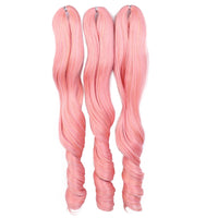 18 Inch French Curly Crochet Braiding Hair Synthetic Blonde Loose Wave Braids Hair Spiral Curls Hair Extensions