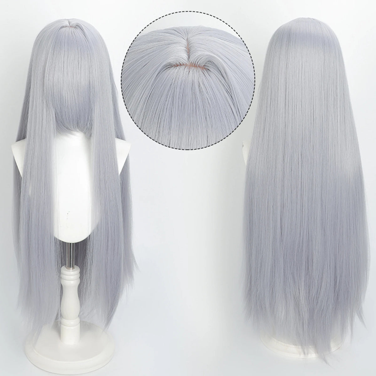 100cm Colourful Wig Long Staight Cosplay Anime Costume Party Wigs Synthetic Heat Resistant Wig
