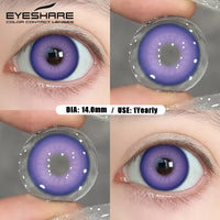 EYESHARE 1Pair Color Contact Lenses For Eyes Anime Purple Colored Lenses Pink Cosplay Halloween Makeup Lenses Yearly Eye Contact