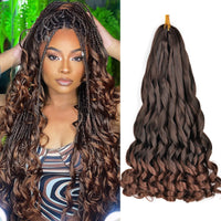24 inch French Curl Braiding Hair Soft Loose Wave Ombre