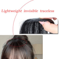 Clip-In Bangs Wig – Synthetic Hair Bangs with Natural Temple Coverage for Women, Daily Wear & Cosplay