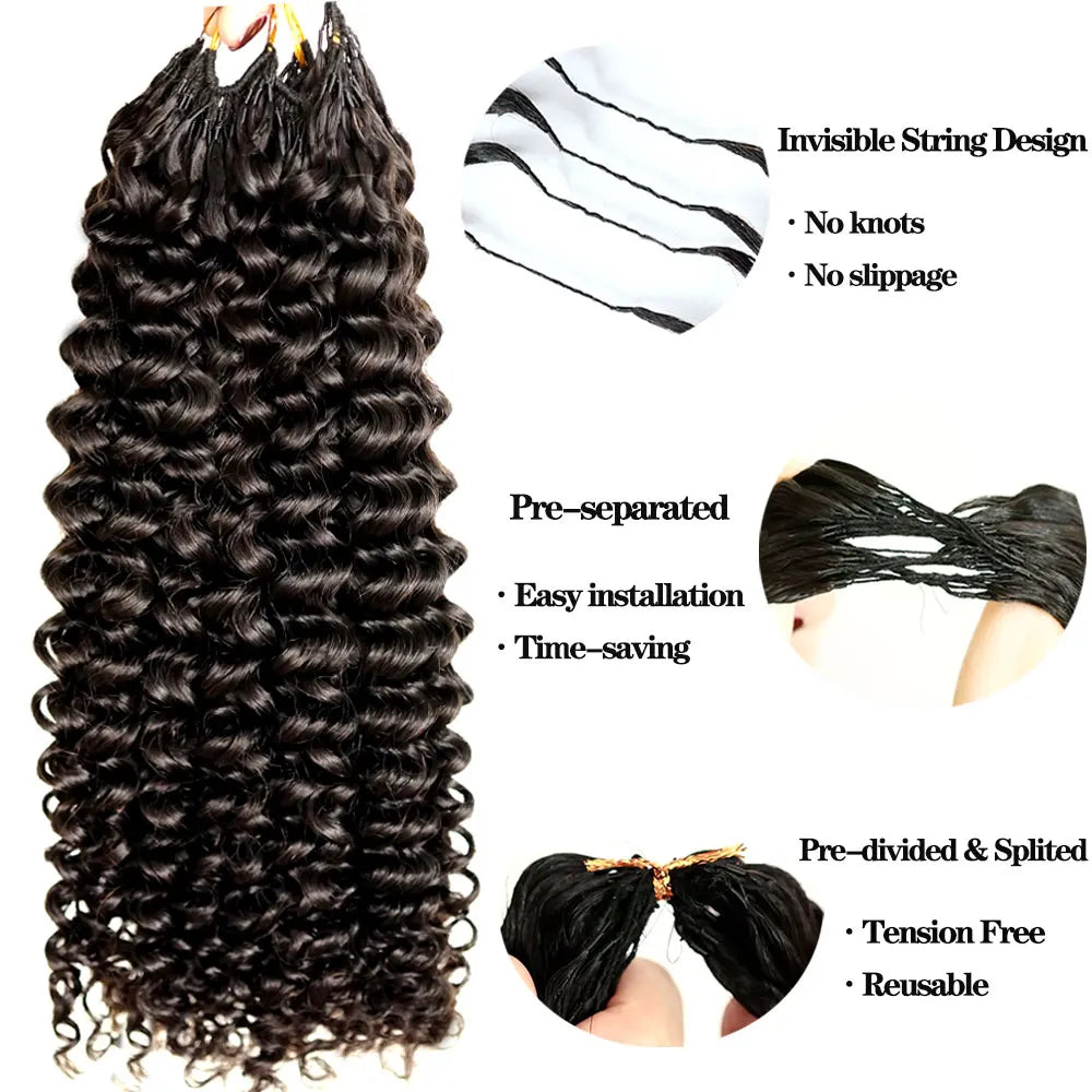 Water Wave Human Hair for Crochet Braids – Pre-Separated