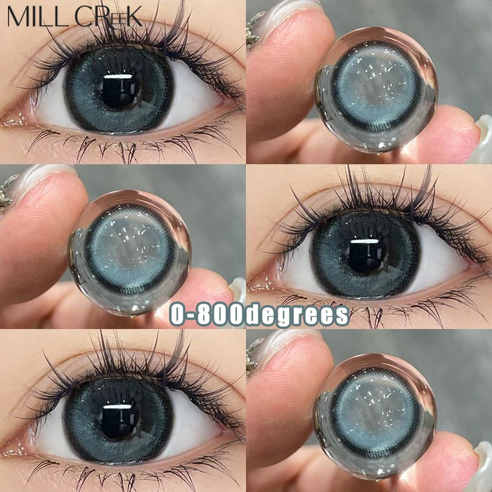 Colorful Lenses Purple Colored Lenses 15mm Big Diameter Black Lenses Blue Color Contact Lenses for Eyes YMX
