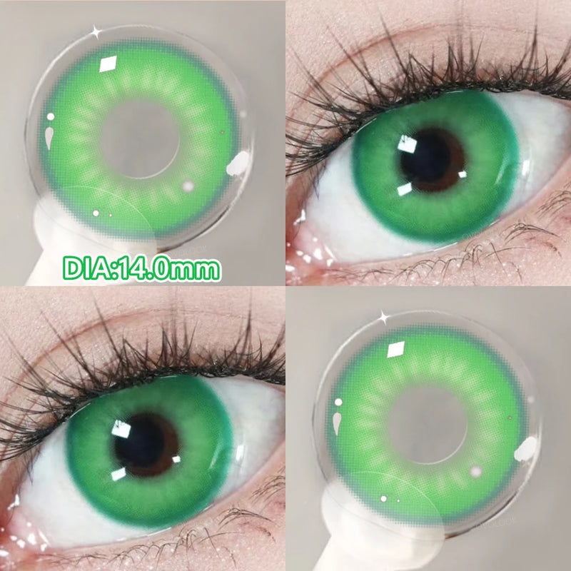 Blue Cosplay Series Colored Contact Lenses for Eyes With Prescription Cosmetics Pupils Eye Color Lenses Myopia Lens OVO