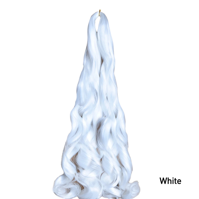 French Curls Braiding Hair Extensions Synthetic Hair Loose Wave Spiral Curl Braids High Temperature Ombre Pre Stretched Hair