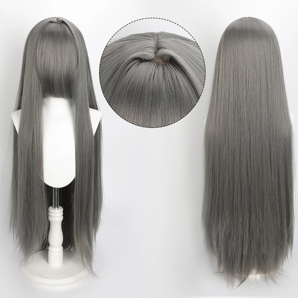 100cm Colourful Wig Long Staight Cosplay Anime Costume Party Wigs Synthetic Heat Resistant Wig