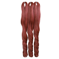 18 Inch French Curly Crochet Braiding Hair Synthetic Blonde Loose Wave Braids Hair Spiral Curls Hair Extensions