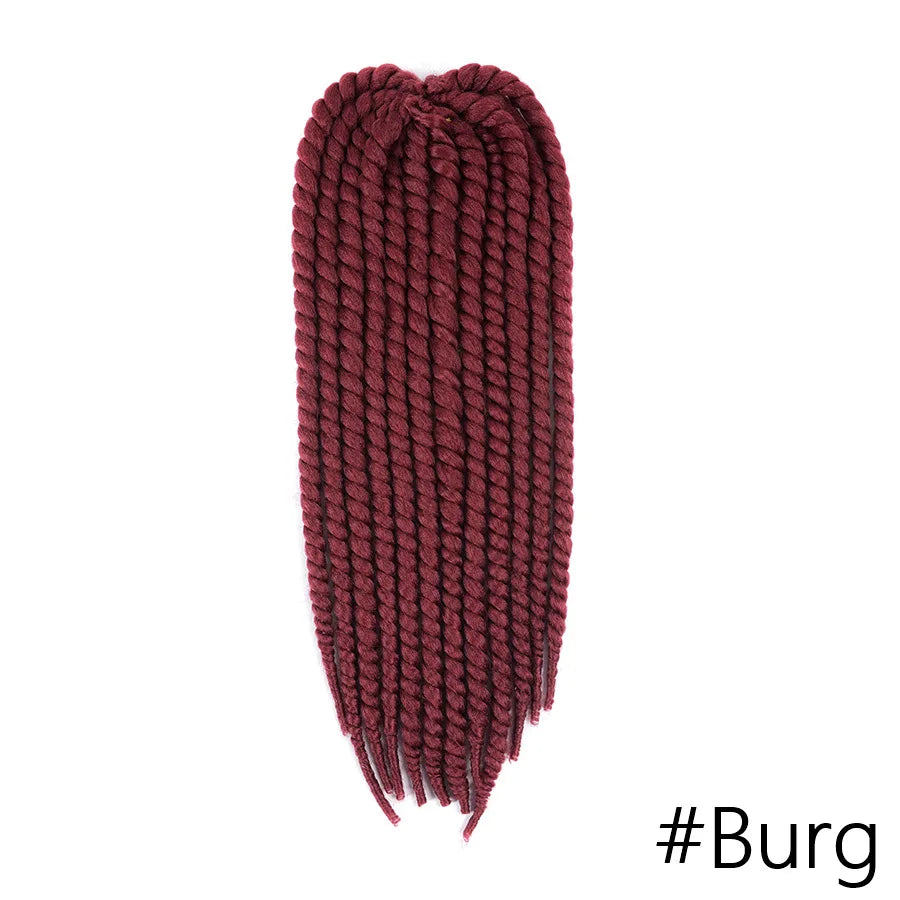 22 Inch Senegalese Twist Crochet Hair – Ombre Synthetic Jumbo Twist Braids (120g)