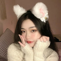 Fluffy Handmade Cute Lolita Plushy Dog Cat Fox Tail Girl Plush Tails Belt Cat Ear Anime Performance Cosplay Accessories Kid Gift