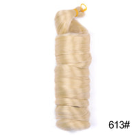 1B/Pink 24" Synthetic French Curly Braiding Hair Pre Stretched Loose Wavy Spiral Curl Crochet Braids Hair Extensions for Women