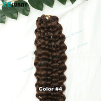 Curly Human Hair for Crochet Braids – Colors #4, #27 & #30