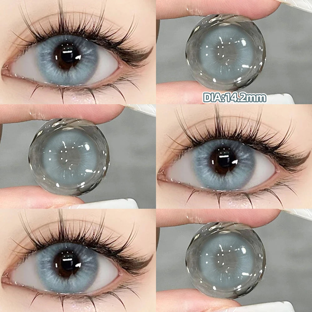 Beauty Pupils Natural Blue Lens Prescription Colored Contact Lenses Myopia Eye Color Lenses Violet Lenses