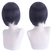 Short Cosplay Bob Wig – Face Contouring Thick Synthetic Hair Wig, Colorful Heat Resistant Fiber Wig