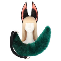 Cosplay Plush Ears And Tail Headband Anime Exhibition Cos Masquerade Dress Up Plush Animal Ears And Tail Accessories New 2025