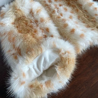 Plush Faux Fur Leg Warmers Leopard Pattern Winter Boot Covers