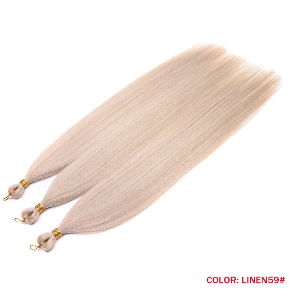 28" Deep Wave Crochet Braiding Hair 3 Pack 300g Synthetic Hair Bundles Ombre Blonde Crochet Hair Extensions