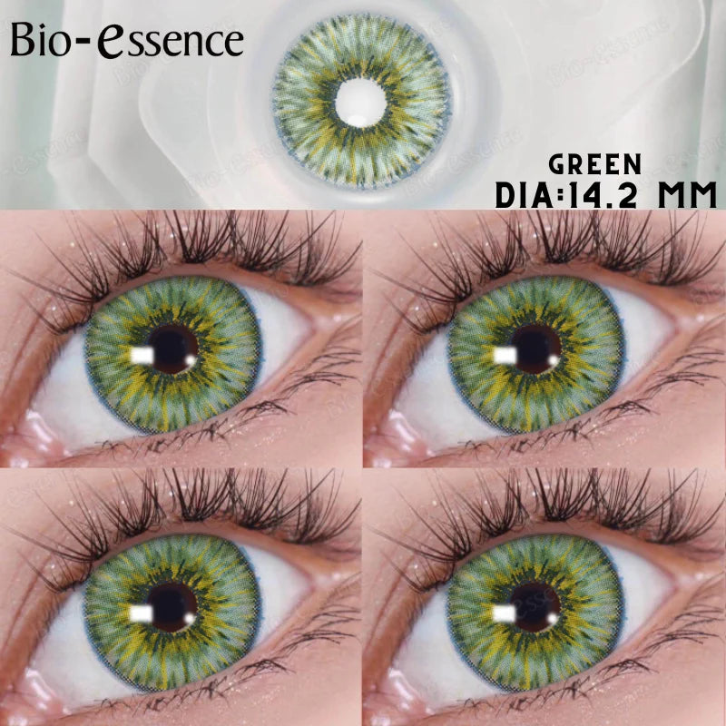 Bio-essence 1 Pair Colorcon Contact Lenses for Eyes Color Free Shipping Offer Natural Eye Lenses Brown Lens Black Lens Blue Lens