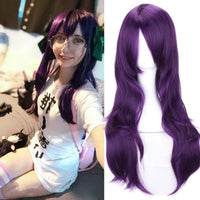 Cosplay Anime Long Wavy Pink Blue Red Blonde Black Green White Brown Cosplay Wig Synthetic Wig