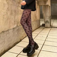 Japanese Lolita Retro Floral Rattan White Hosiery Hot Tights Classic Lolita Hollowed Out Lace Mesh Stockings Bottomed Pantyhose