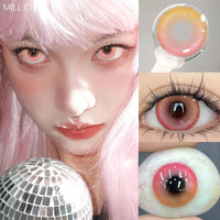 Myopia Lenses Color Contact Lenses for Eyes Lenses With Diopters Prescription Fashion Lenses Purple Eye Lenses YMX