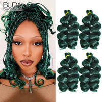 French Loose Curly Braiding Hair12Inch Synthetic French Curl Braiding Hair Extensions Pre Stretched Deep Wavy Twist Crochet Hair
