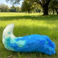 New Hand Made Work Halloween French Blue Wolf King Ears Hairhoop Tail Set Anime DIY Costume Accessories Cosplay Custom Made