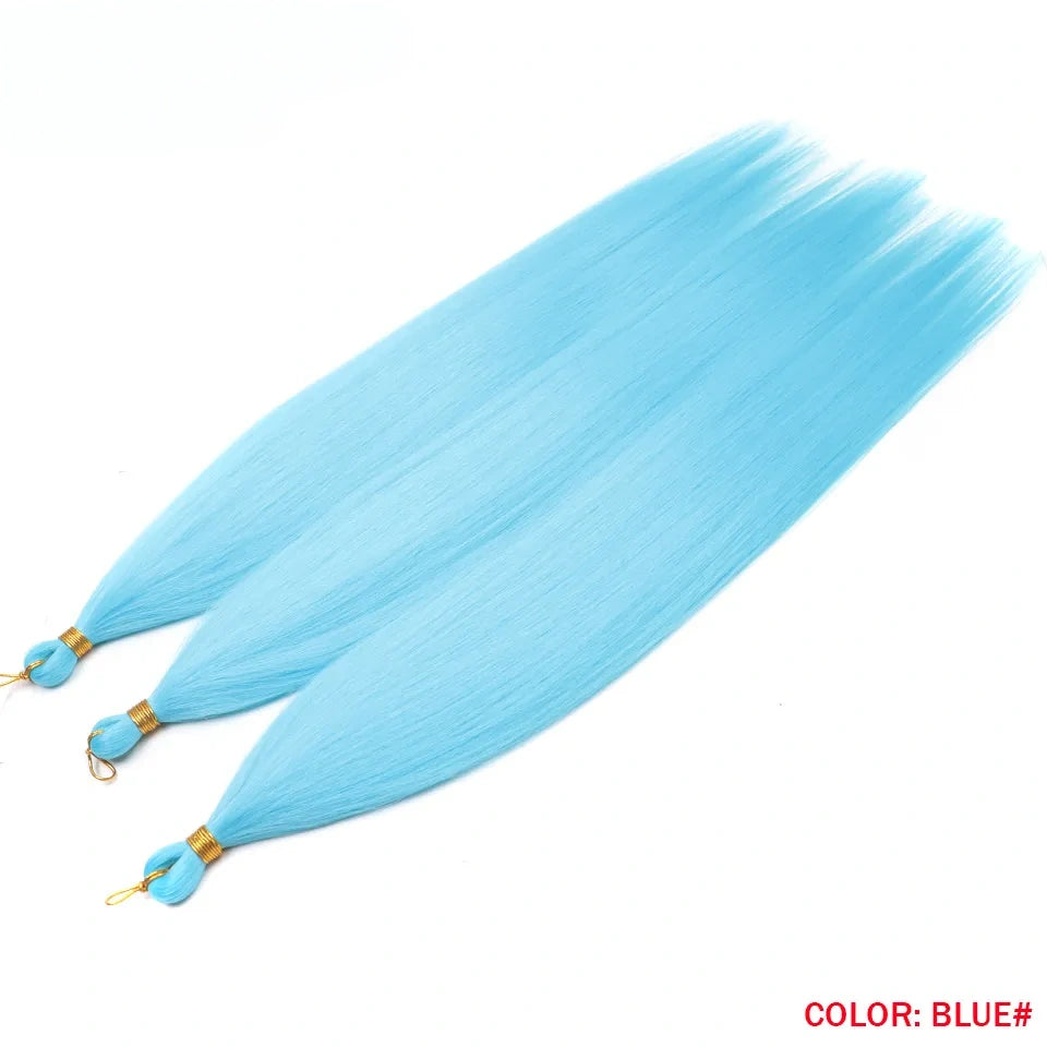 28" Deep Wave Crochet Braiding Hair 3 Pack 300g Synthetic Hair Bundles Ombre Blonde Crochet Hair Extensions