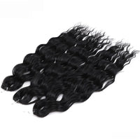 Water Wave Ombre Blonde Braiding Hair Extensions – Deep Wave Afro Curl Crochet for Women