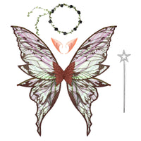 Butterfly Fairy Elf Costume Wing Princess Angel Wing Ears Star Fairy Stick Garland Set Halloween Cosplay Party Photography Props